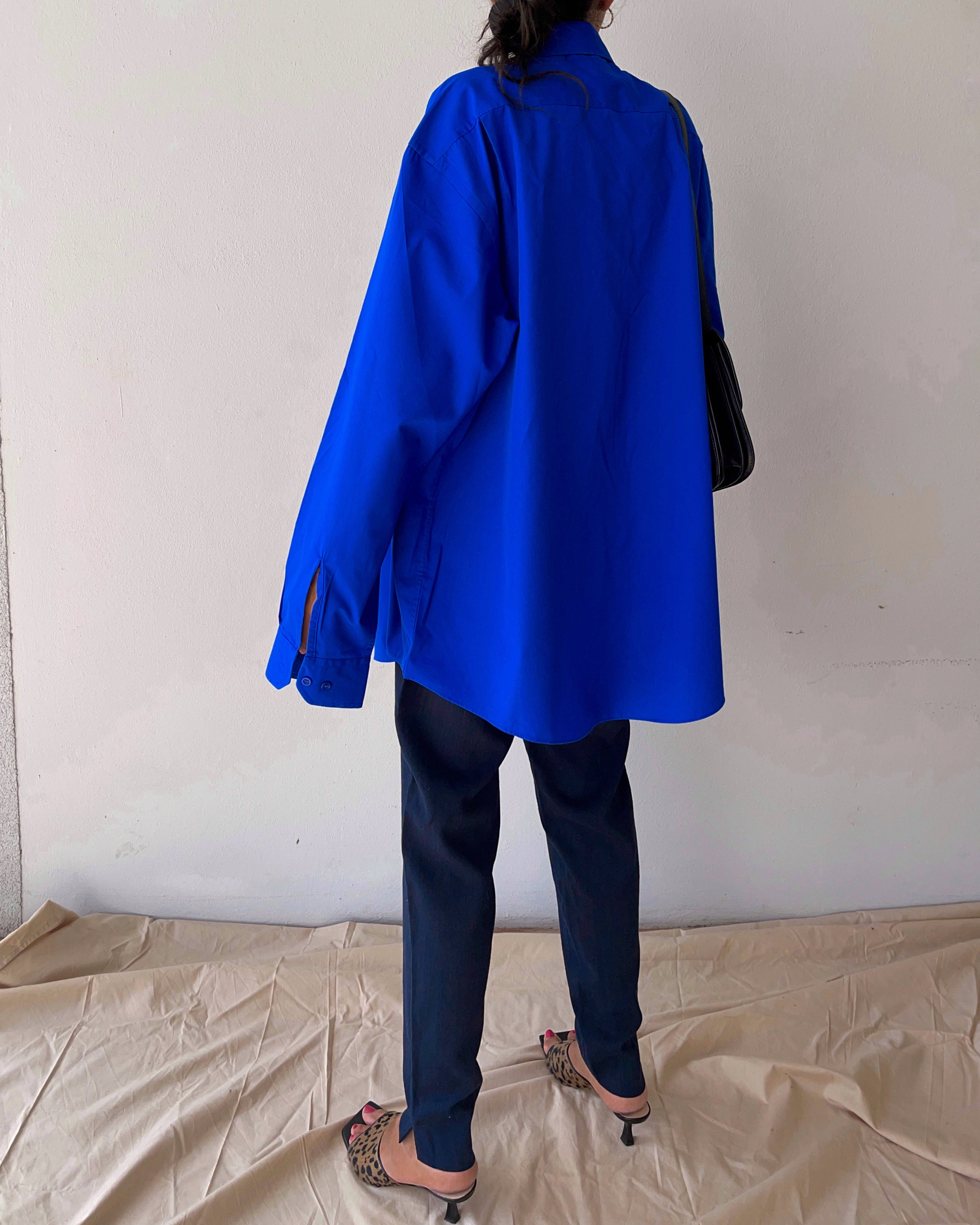 Camicione blu elettrico