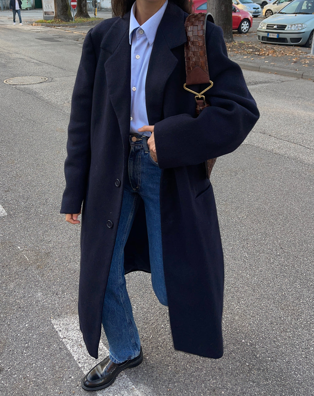 Men blue coat