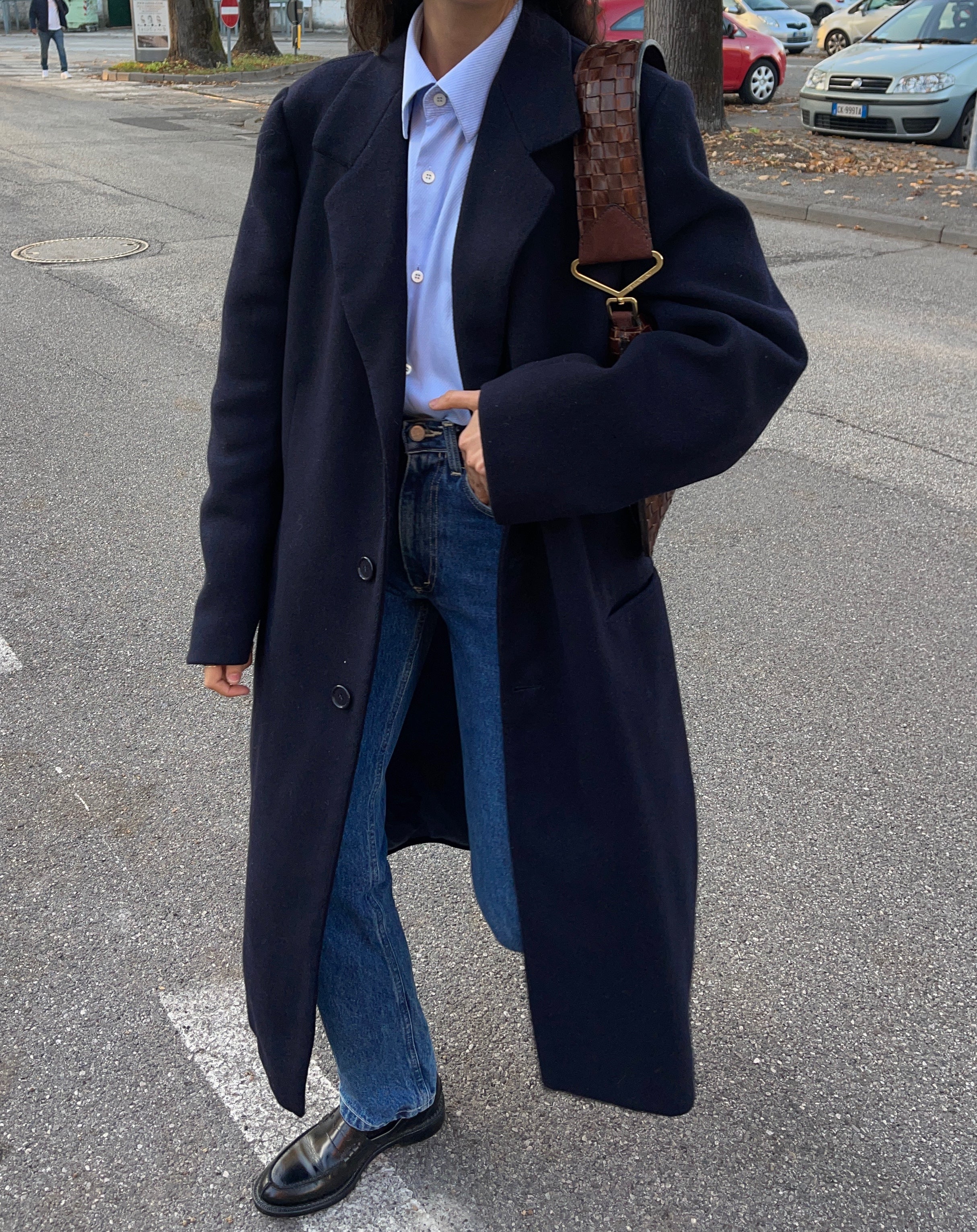 Men blue coat