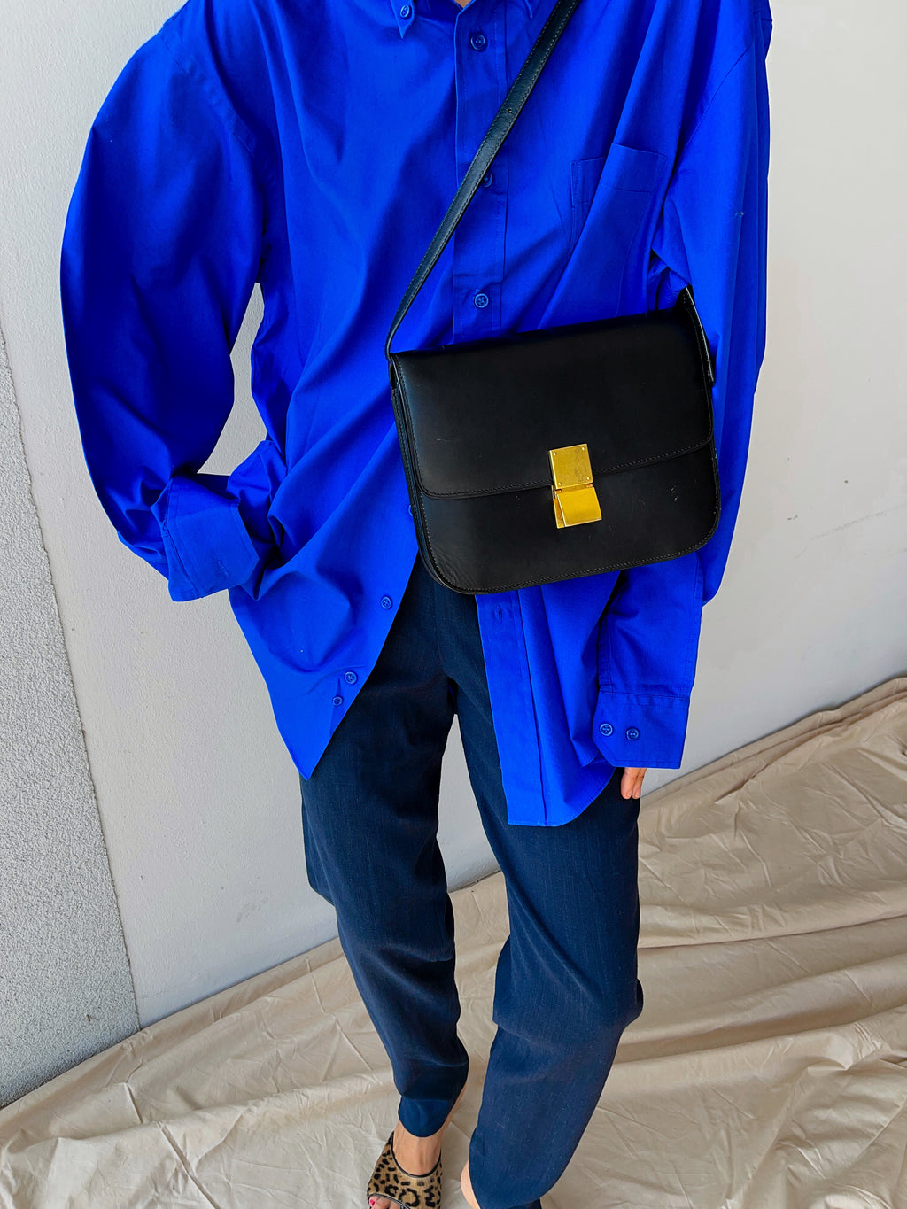 Camicione blu elettrico