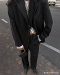 Gessato suit
