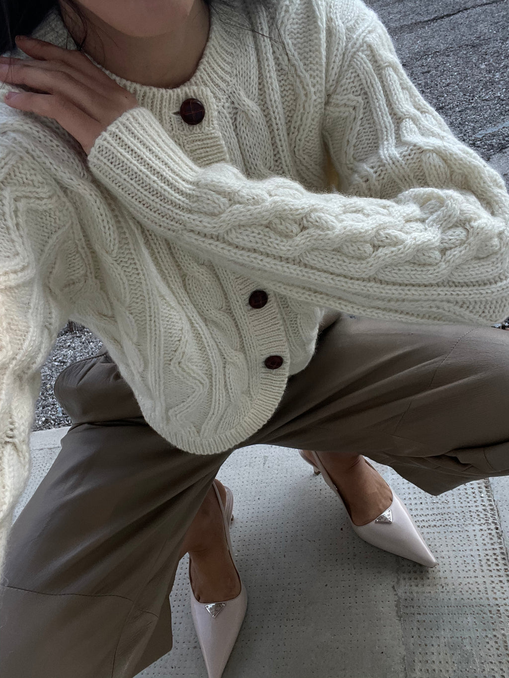 100 wool cardigan