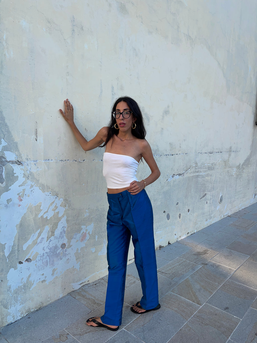 100 silk trousers