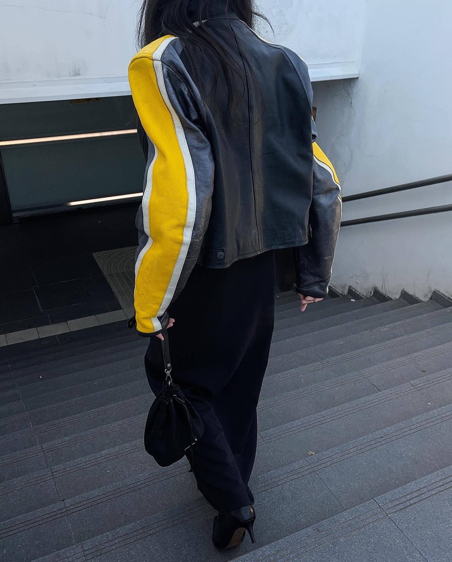 Moto leather jacket