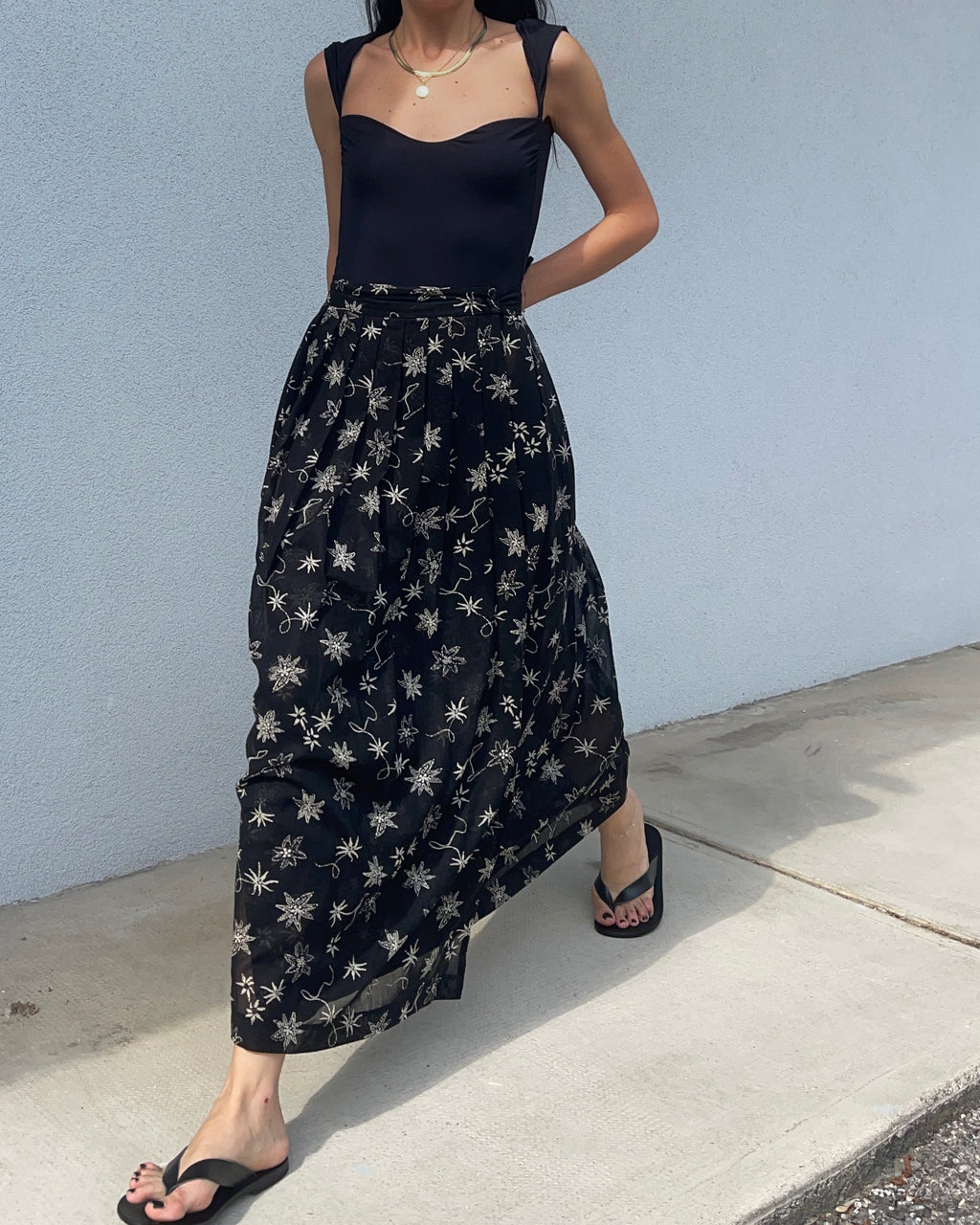 Midi skirt 100 cotton