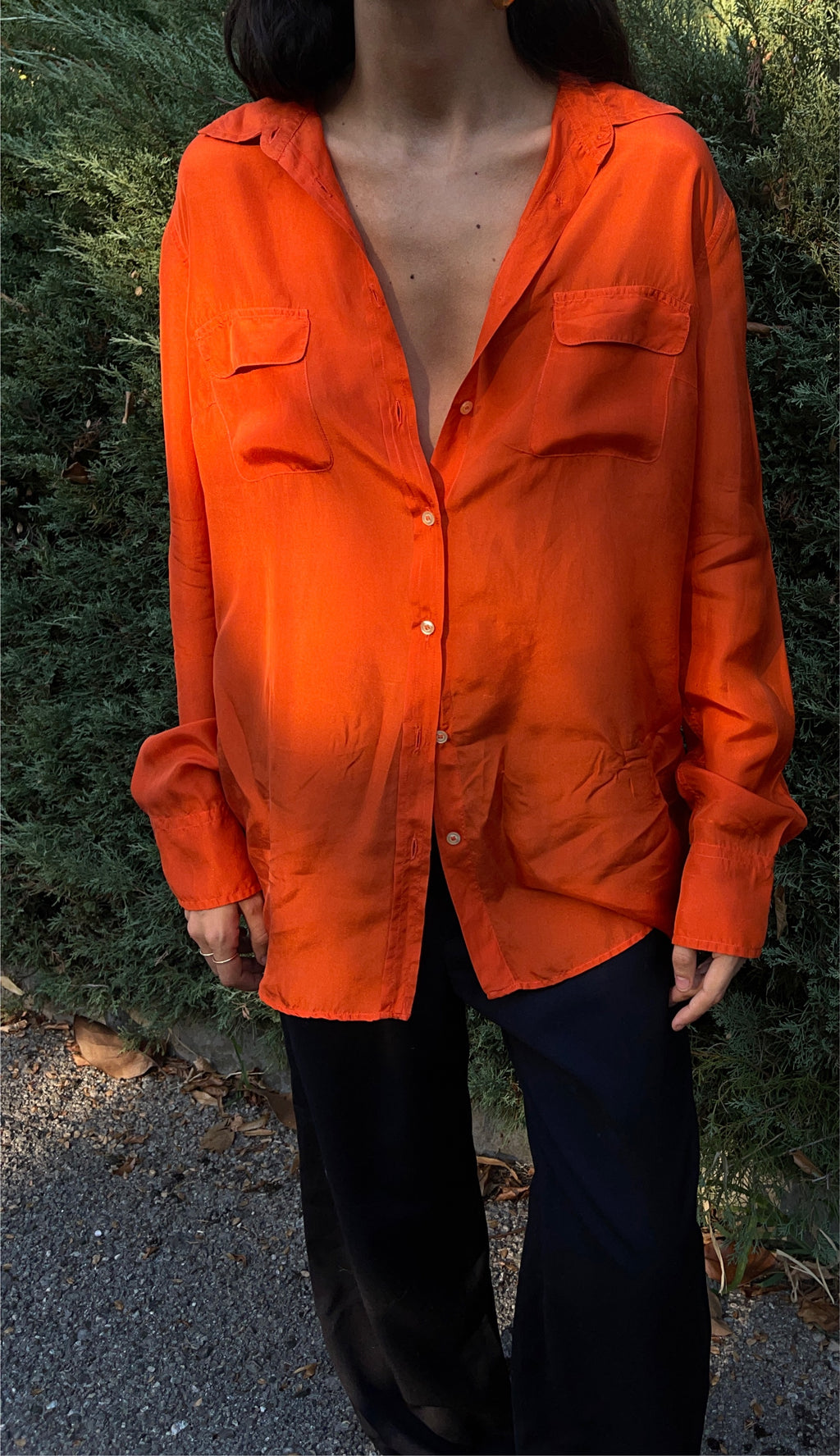 100 silk feed Perry shirt