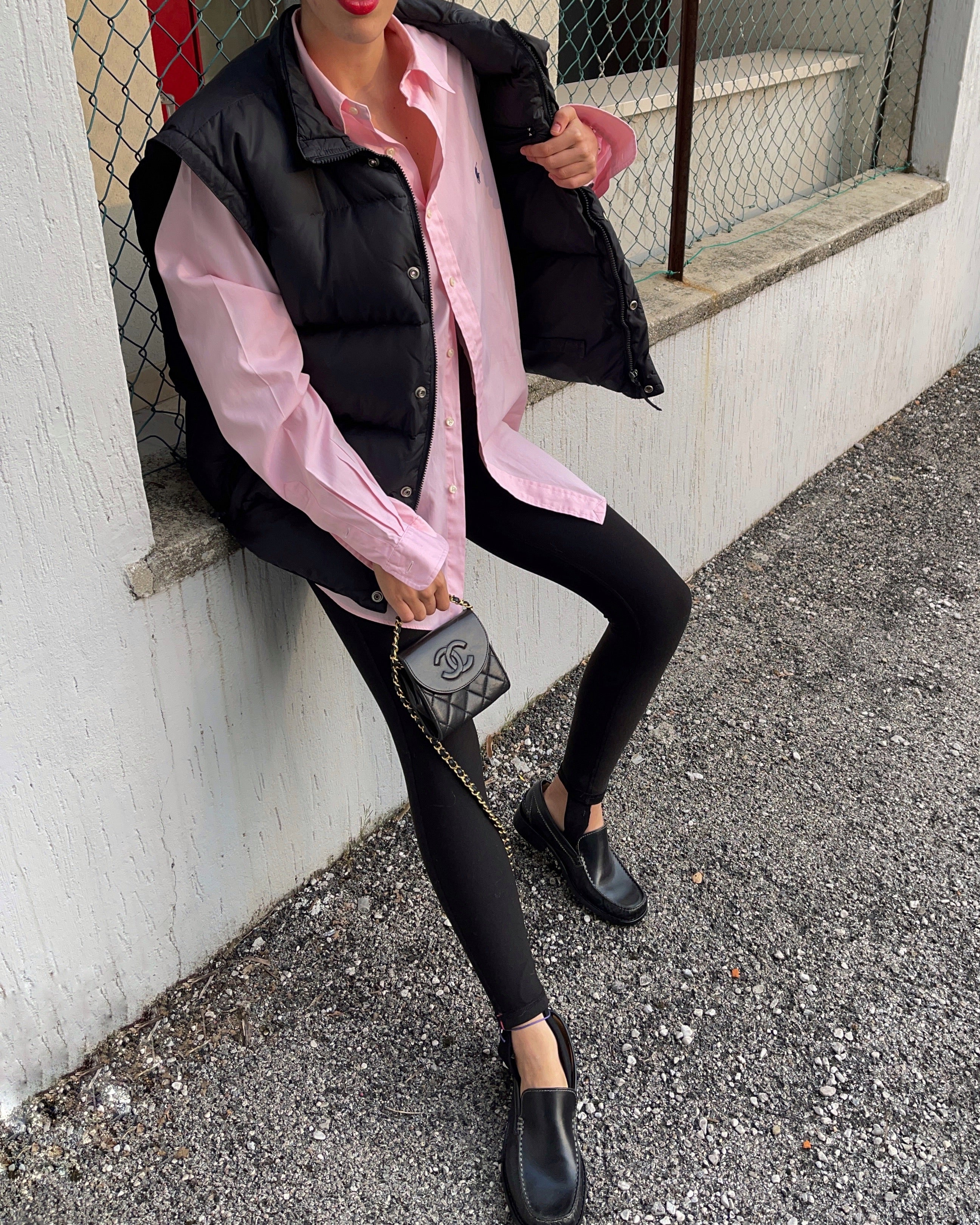 Pink Ralph Lauren button down shirt