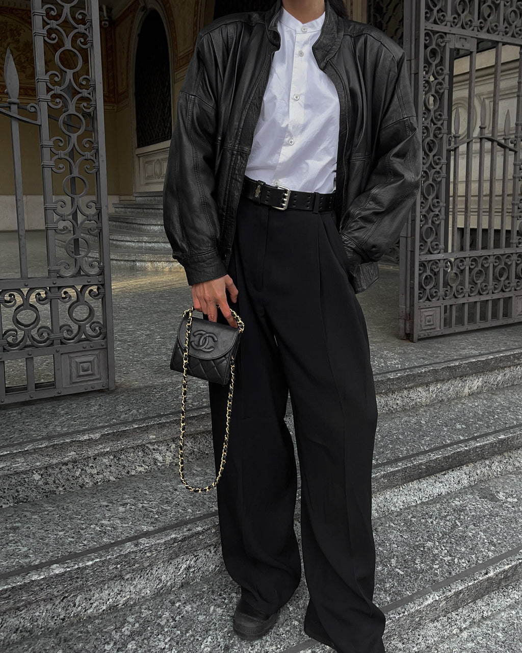 Nappa black bomber