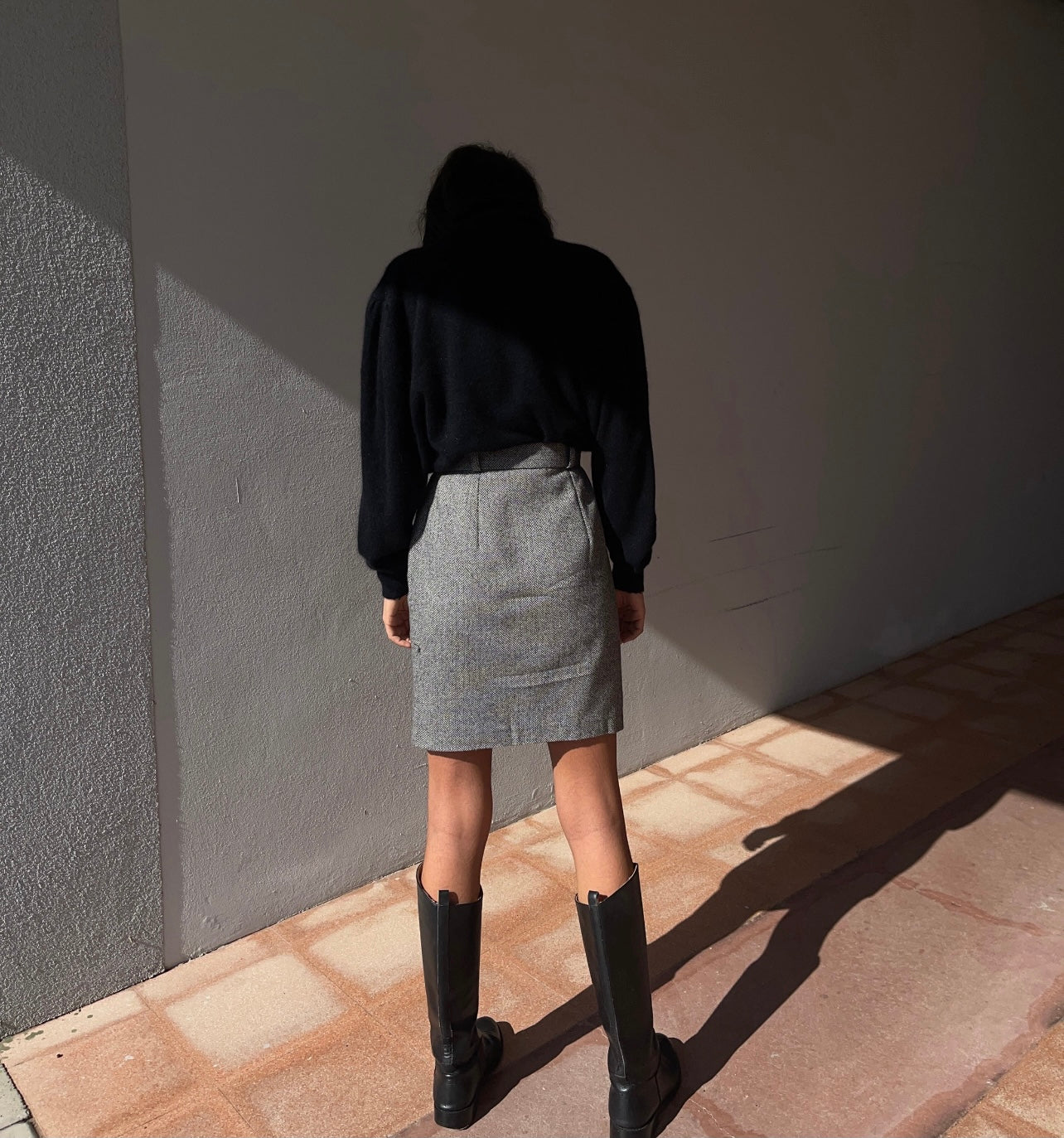 Angora blend turtleneck