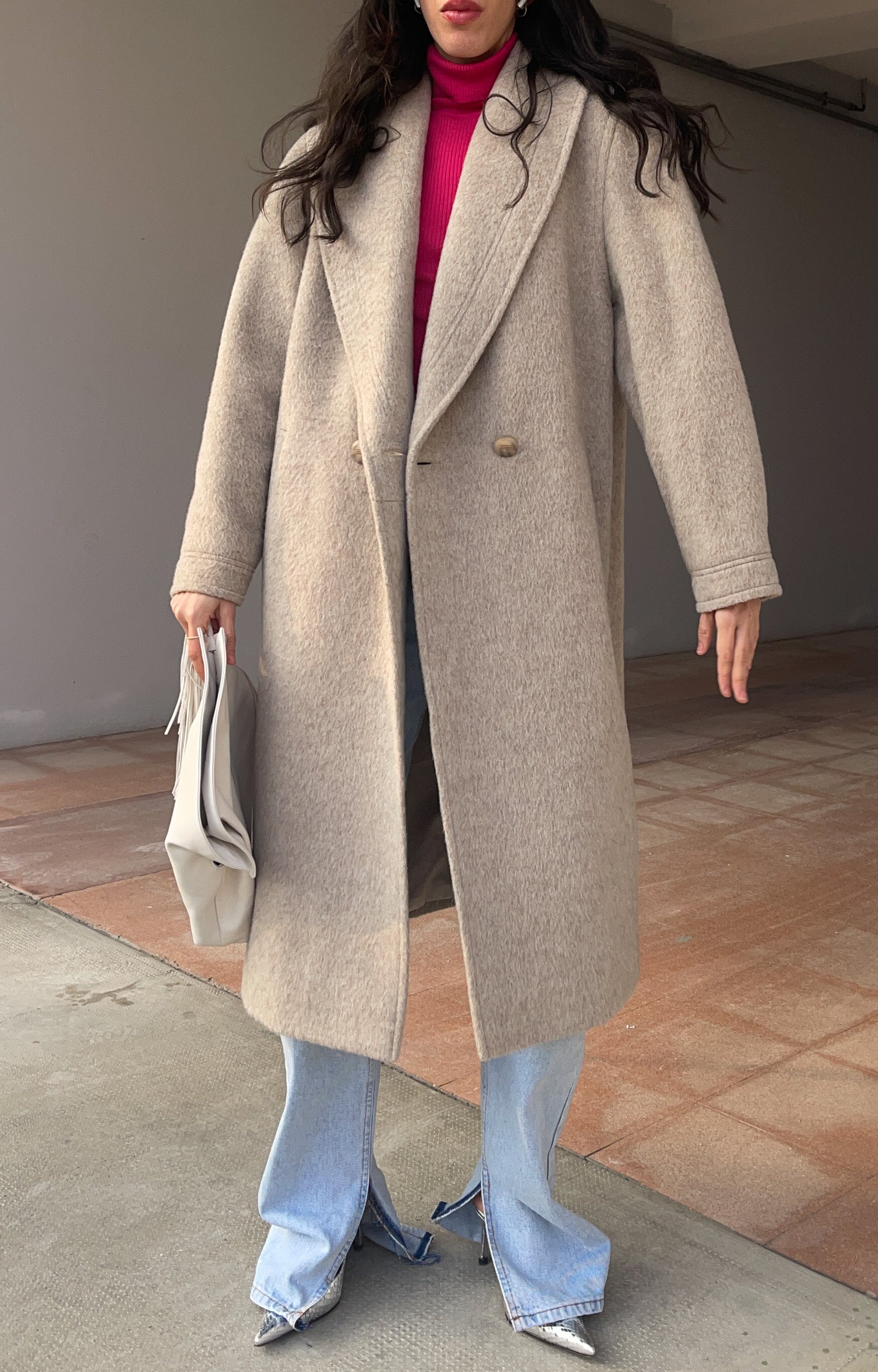 Alpaca wool coat