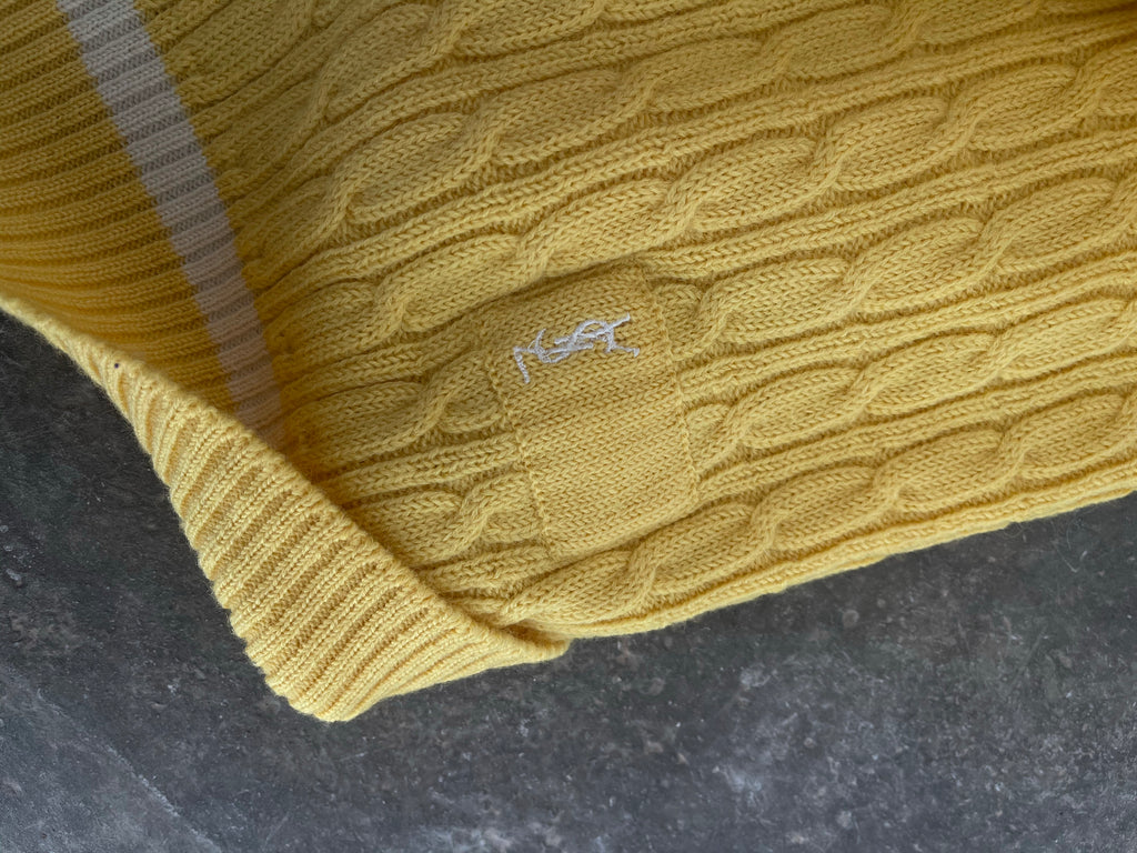 Ysl yellow wool vest