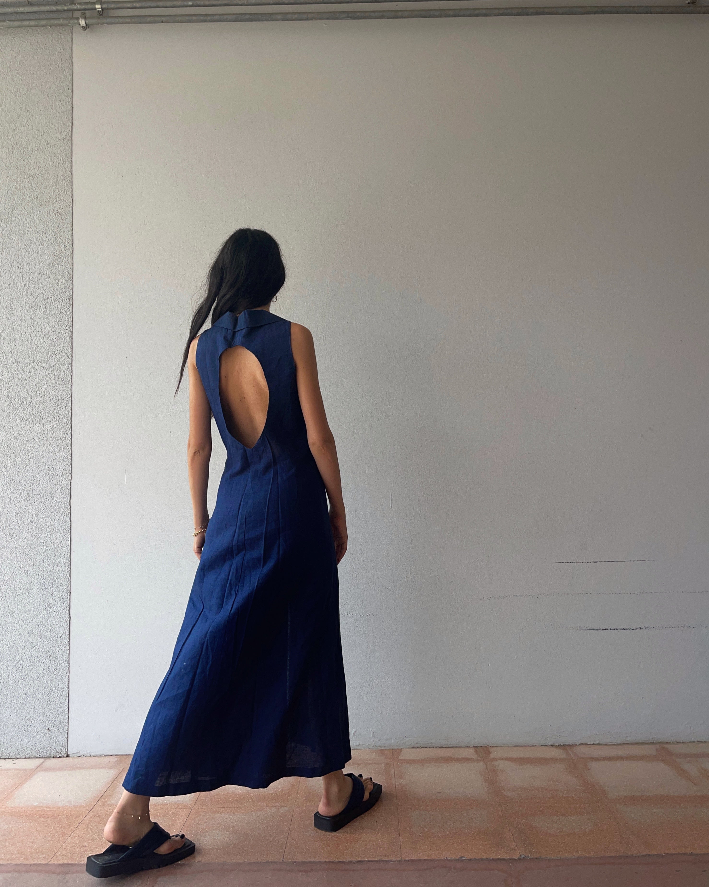 Minimal blue dress