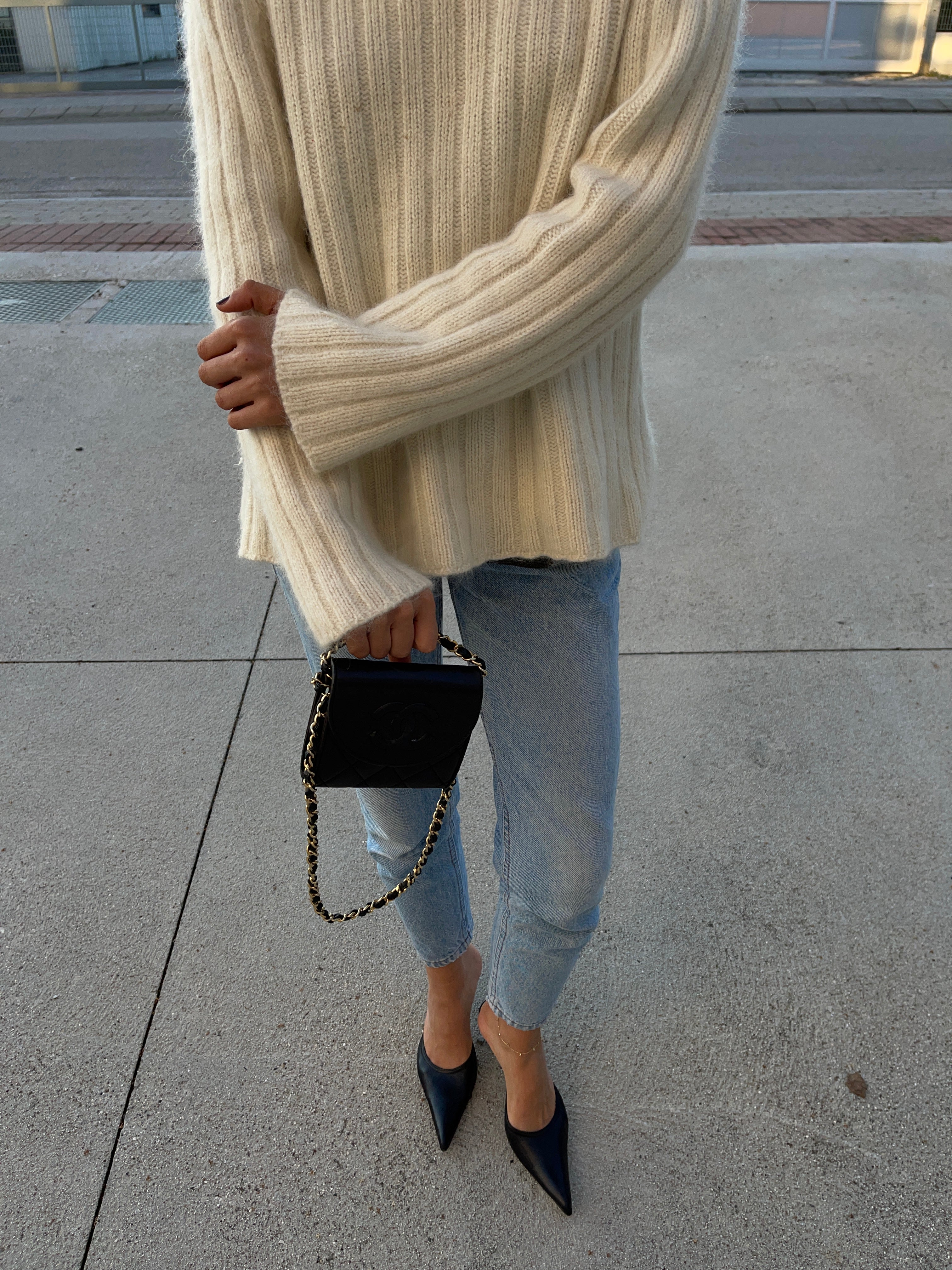 Angora blend sweater