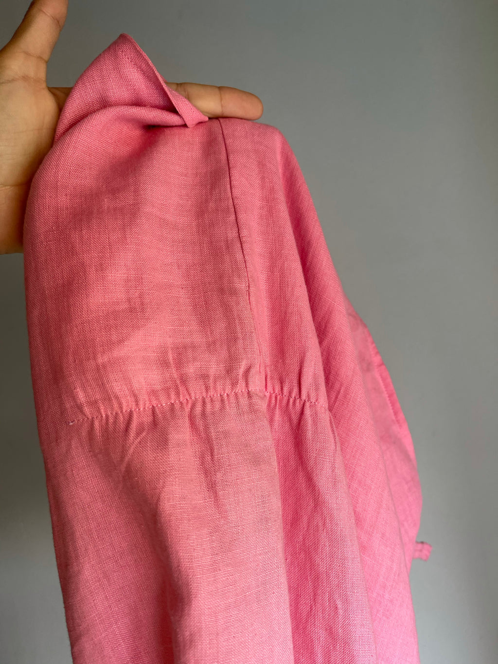 100 linen minimal dress