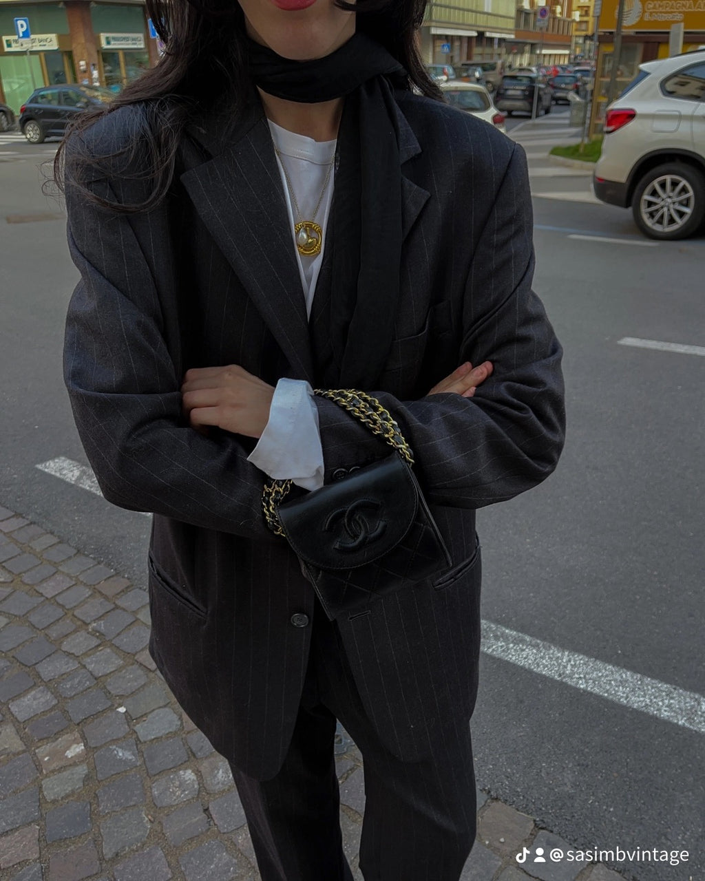 Gessato suit