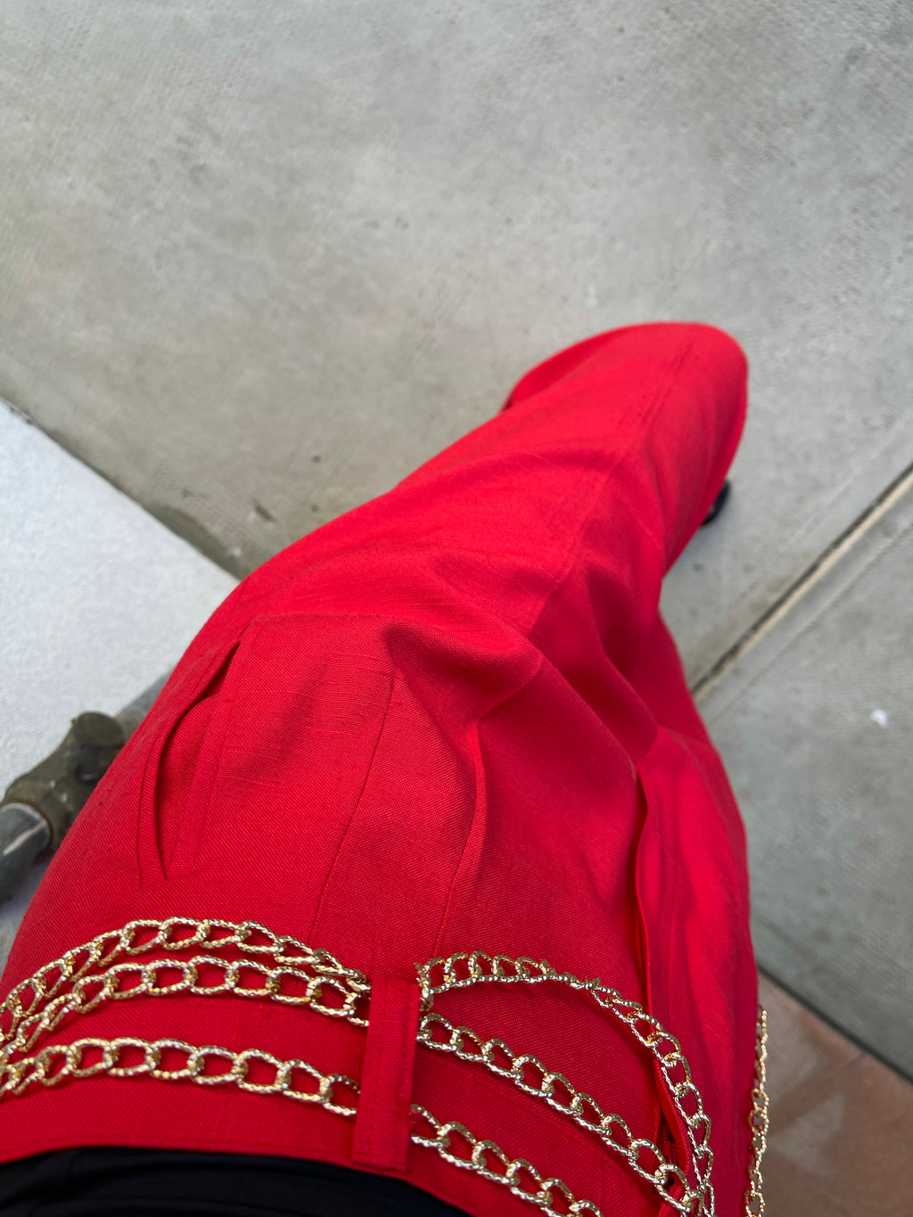 Pantalone rosso Lino cotone