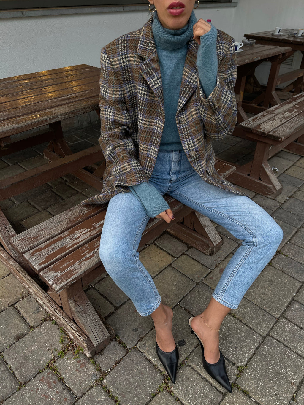 100 wool turtleneck jumper