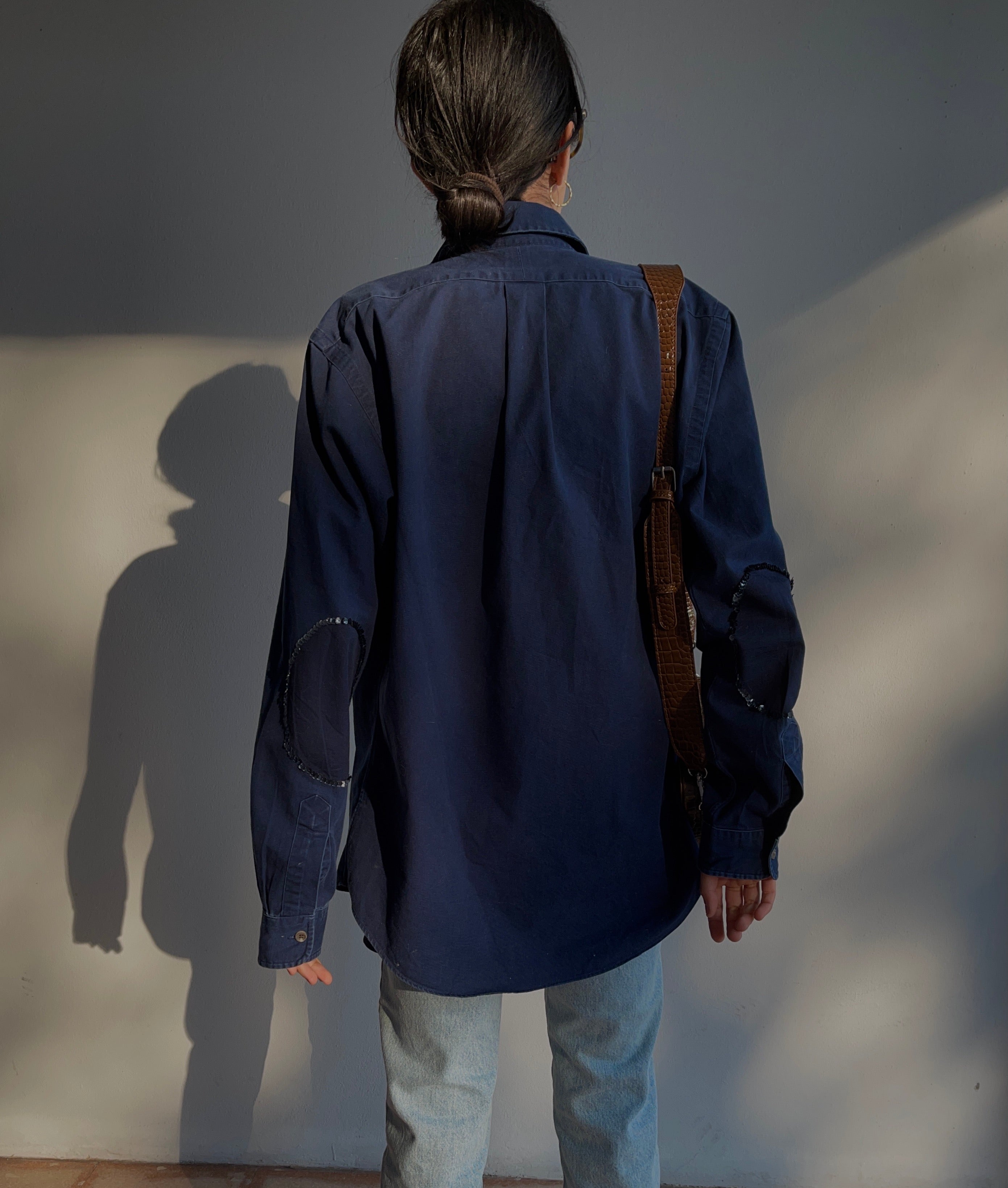 100% cotton blue  Ralph Lauren button down shirt