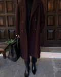 Chocolate wool coat