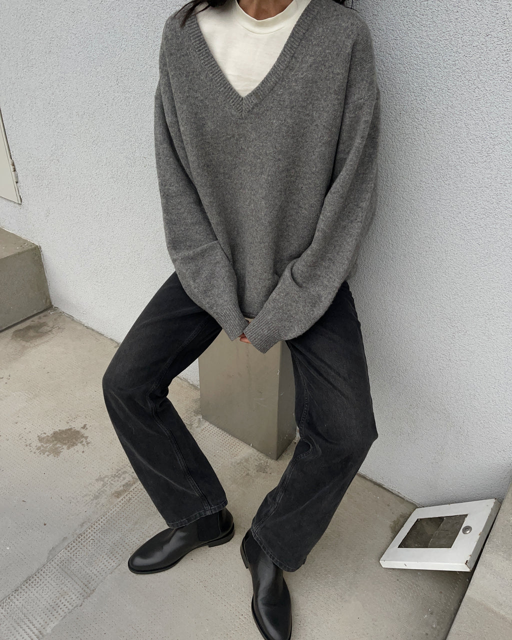 Oversize wool jumper