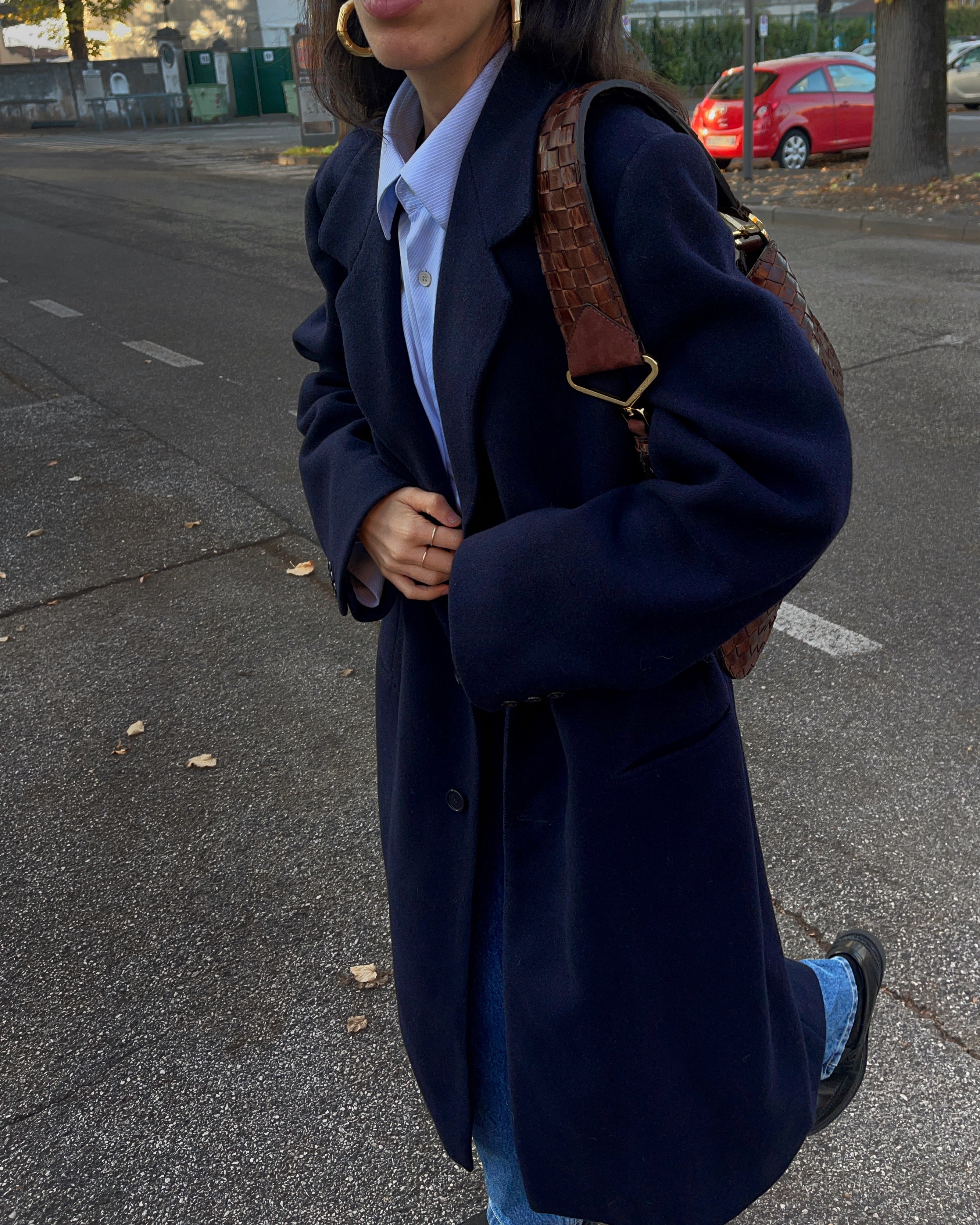 Men blue coat