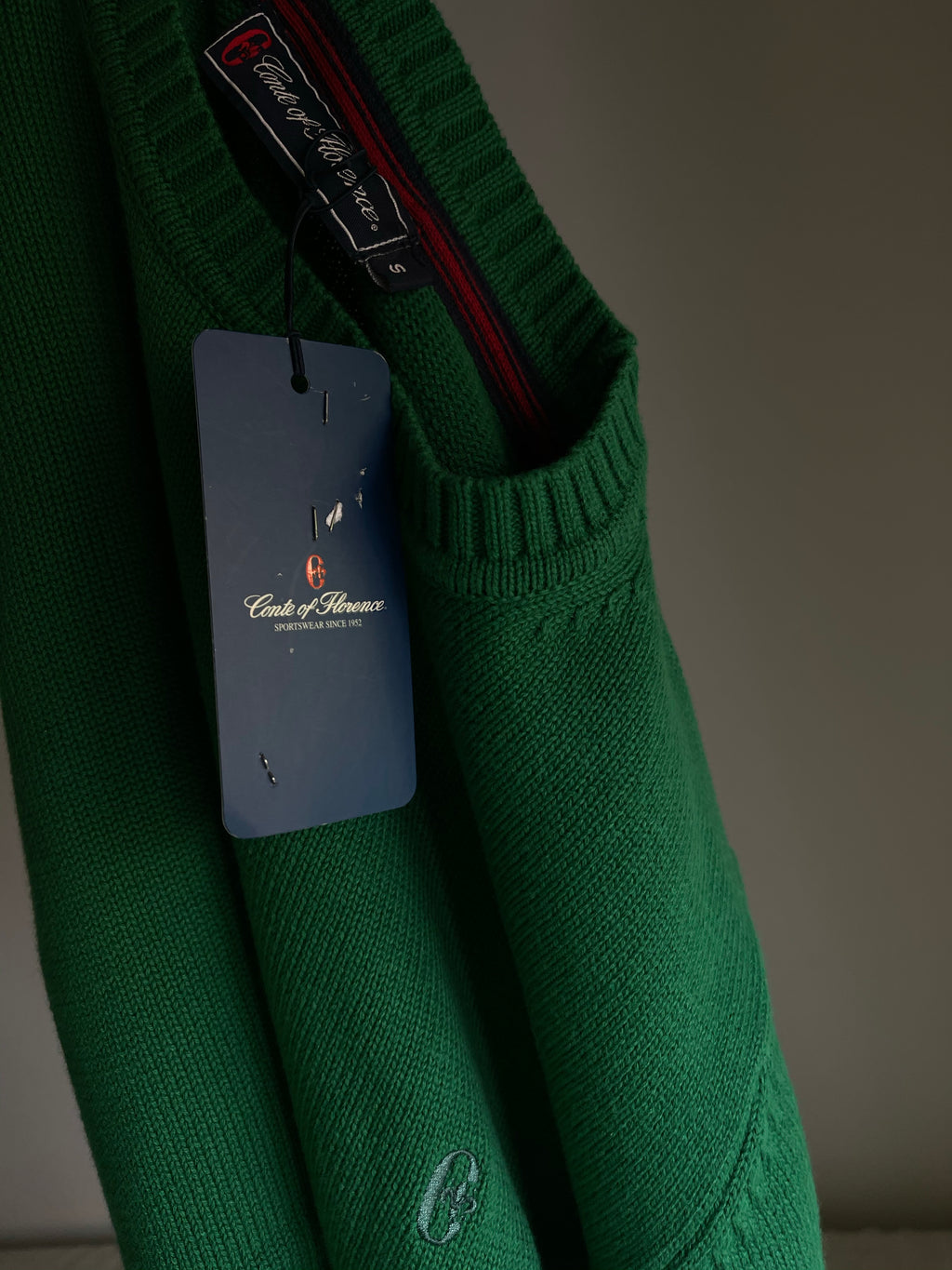 Green cotton jumper
