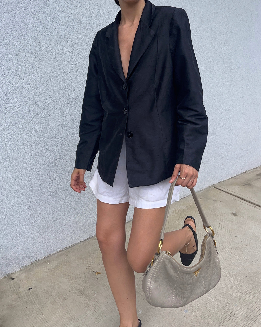 Silk blazer
