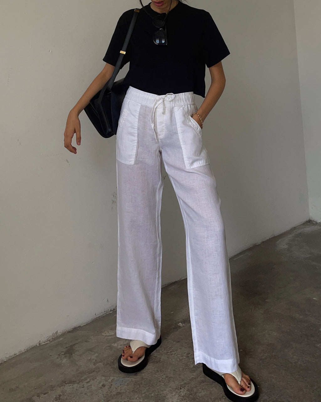 100% linen Stefanel trousers