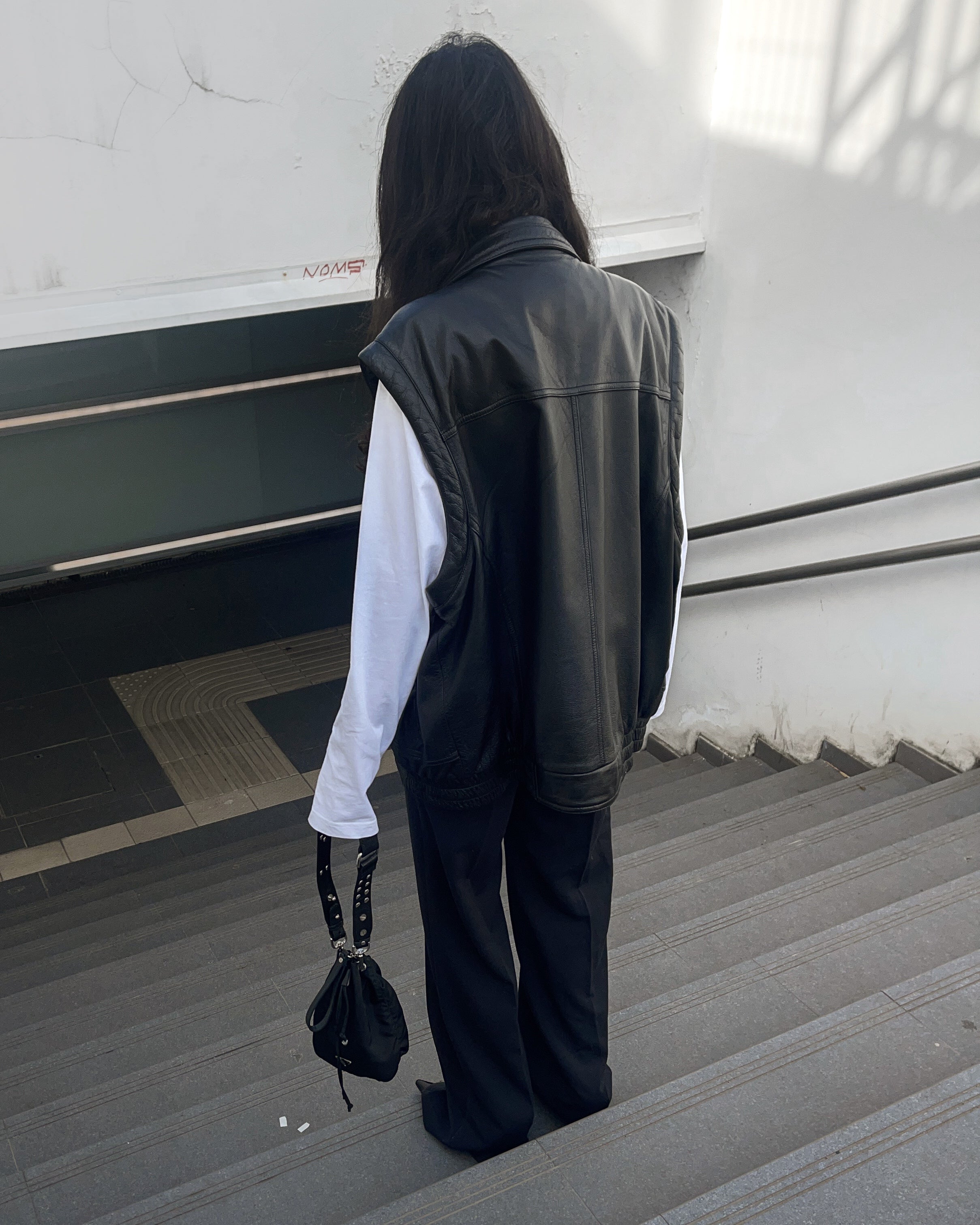 100 leather vest