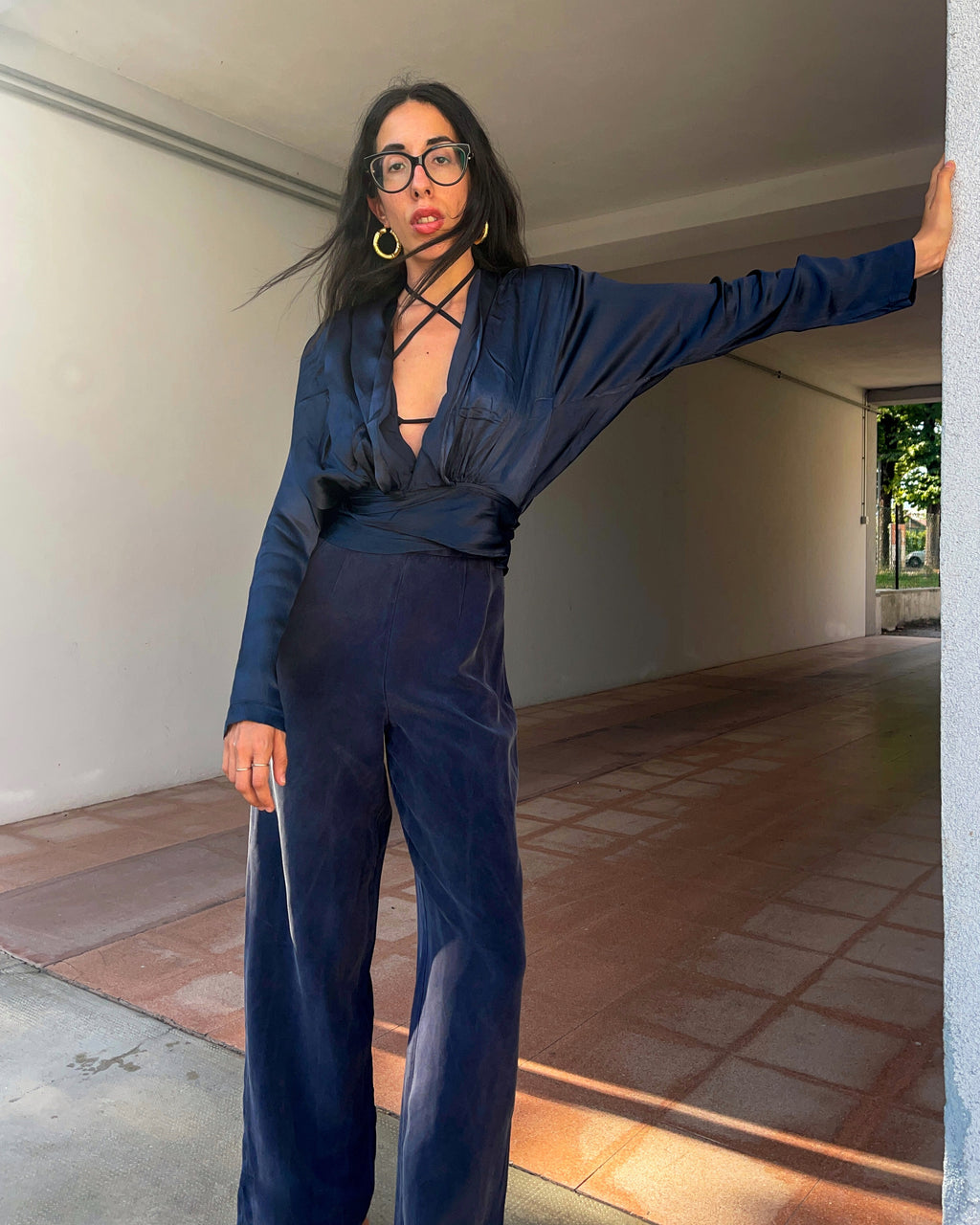 100 silk trousers
