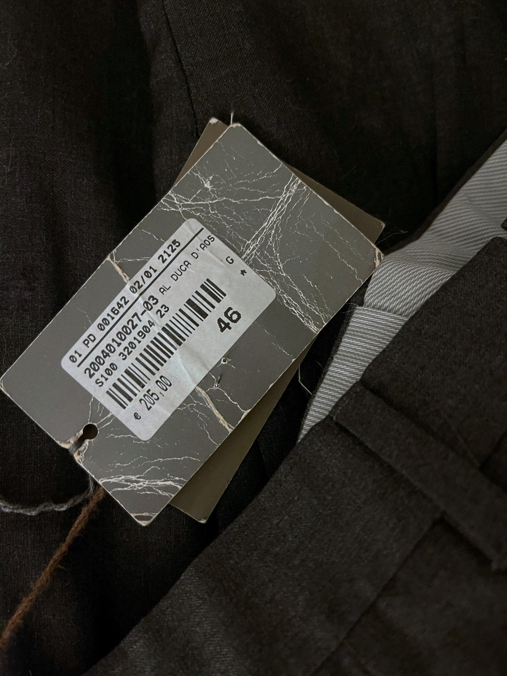 Pantaloni sartoriali uomo