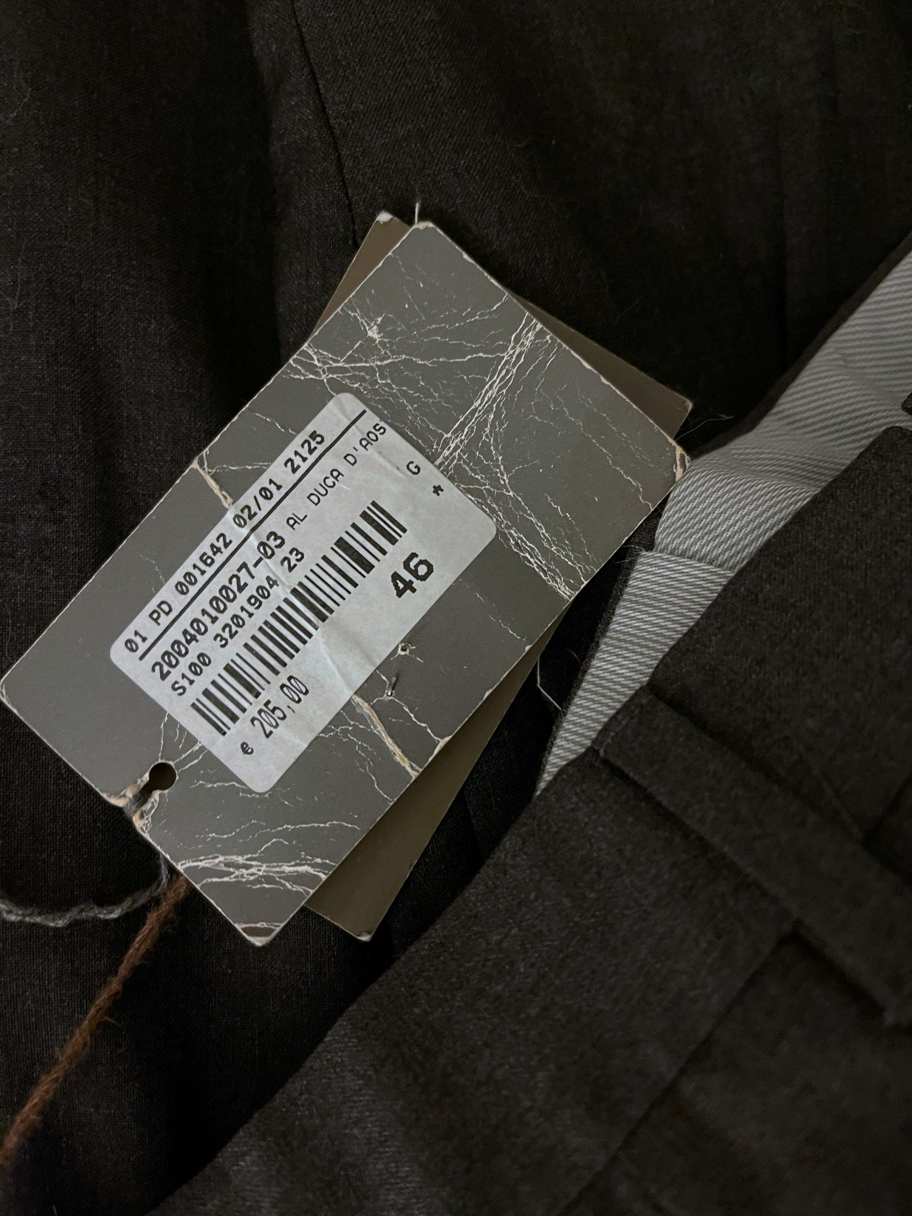 Pantaloni sartoriali uomo