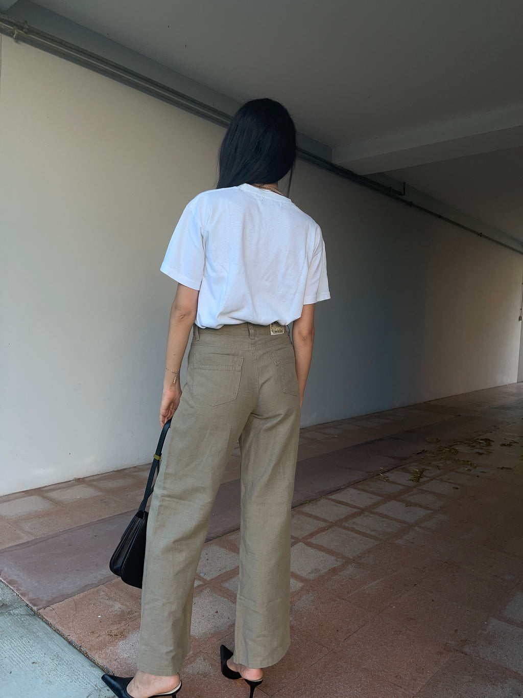 Linen blend jeans