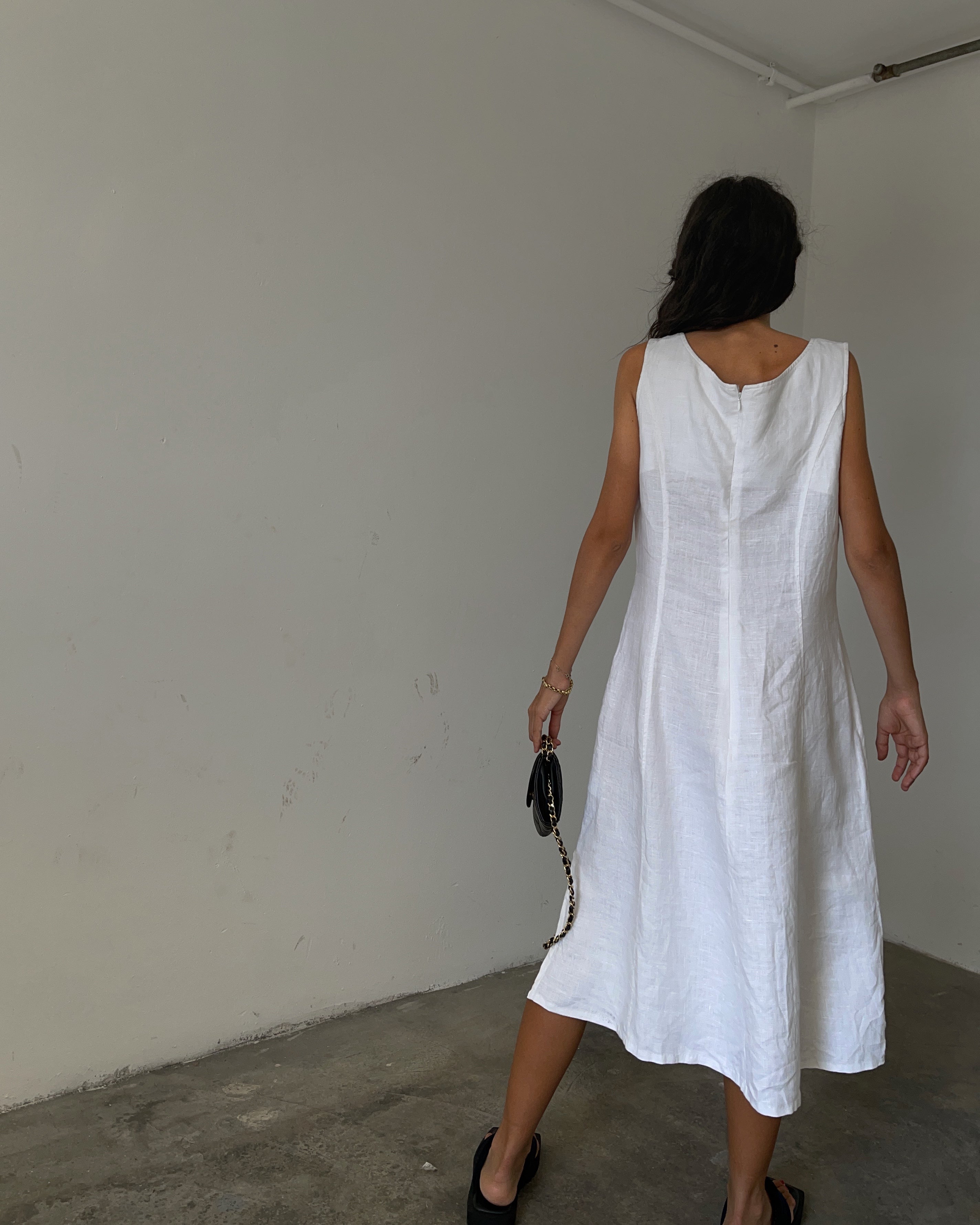 100 linen minimalistic dress