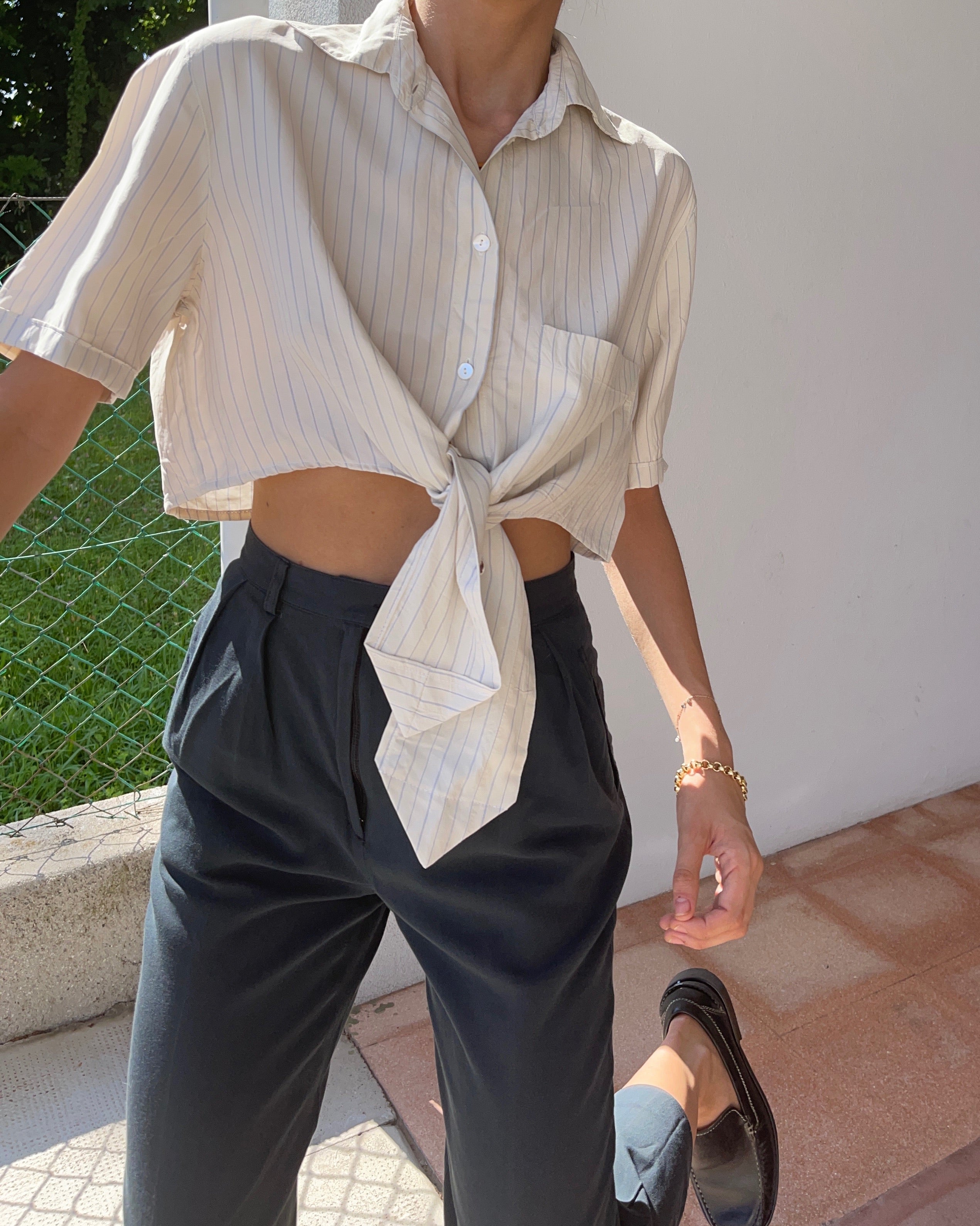 100 silk re worked shirt