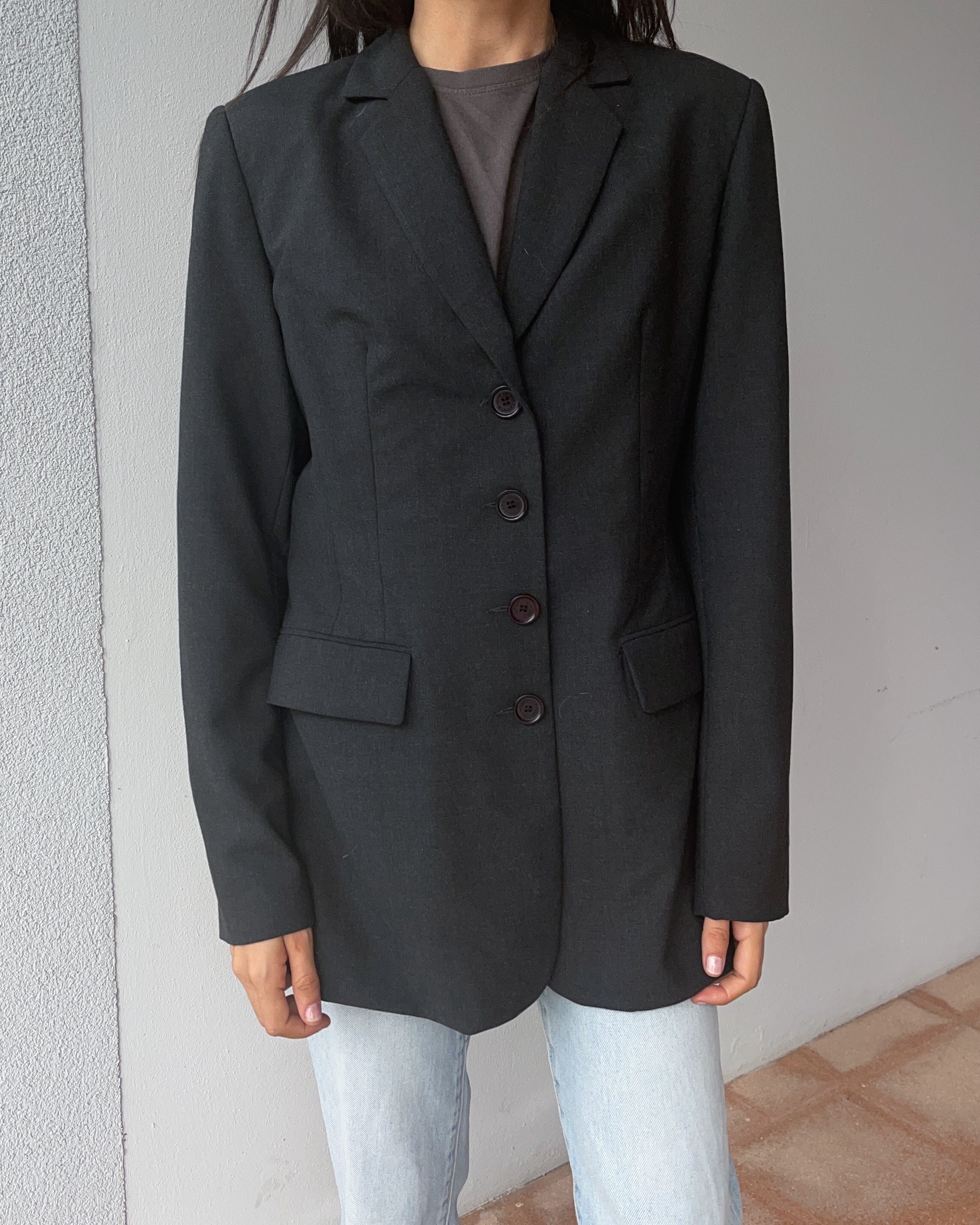 wool blend blazer