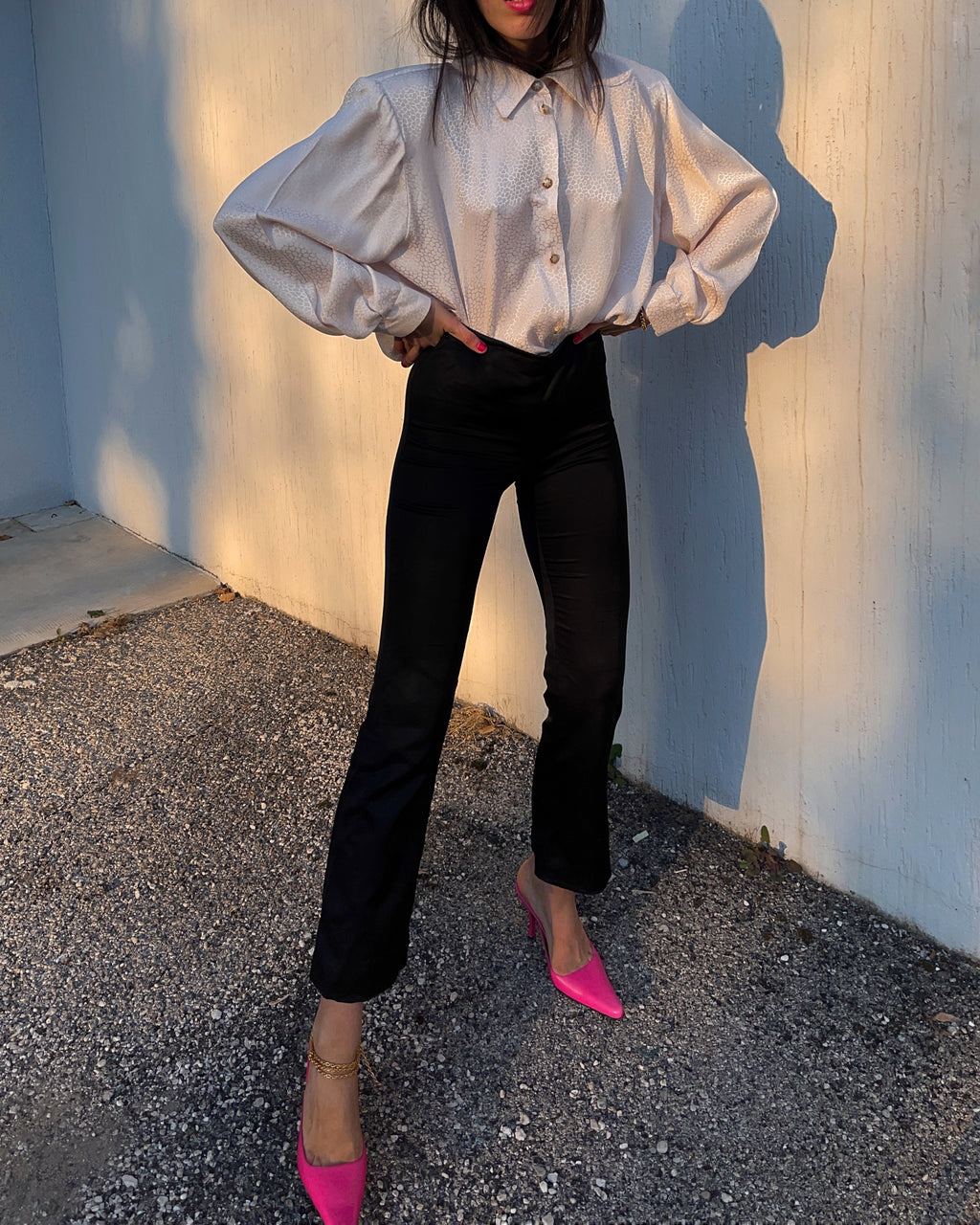 100% JACQUARD SILK SHIRT