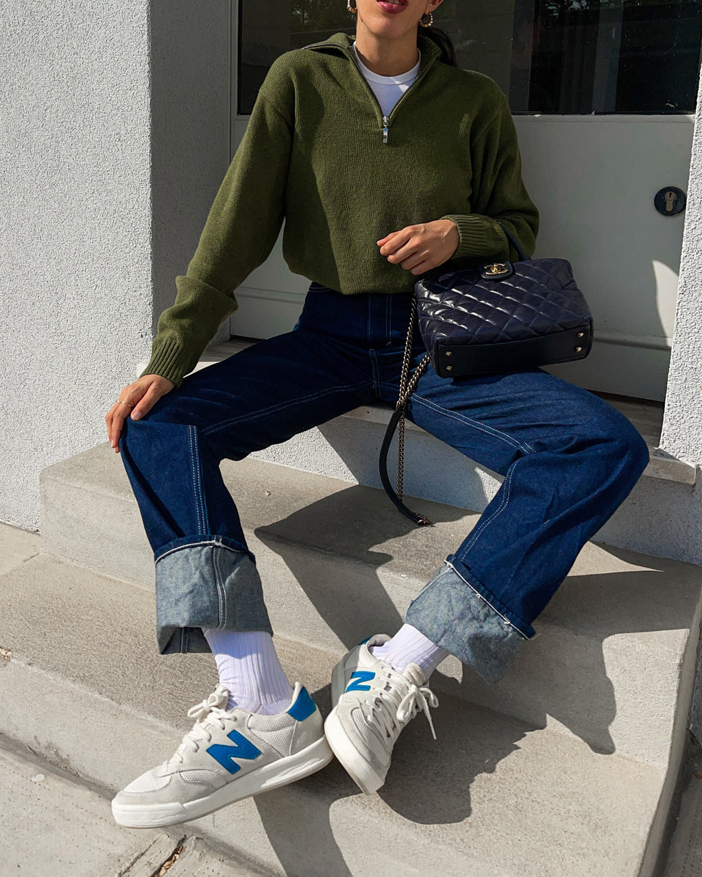 Olive green sweater