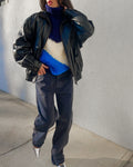 Mohair BLUE wool jumper