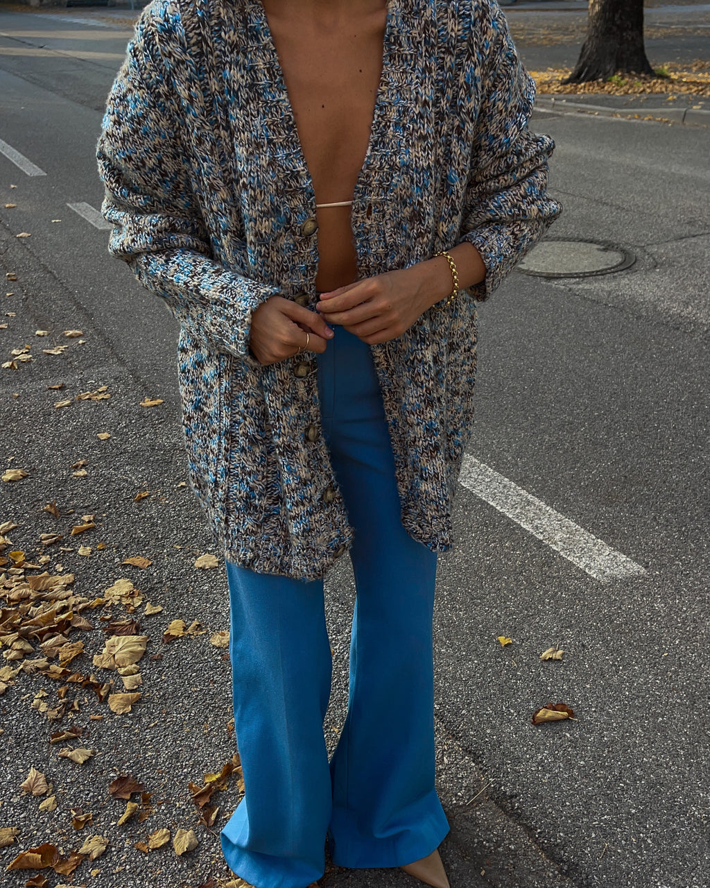 Mélange cardigan