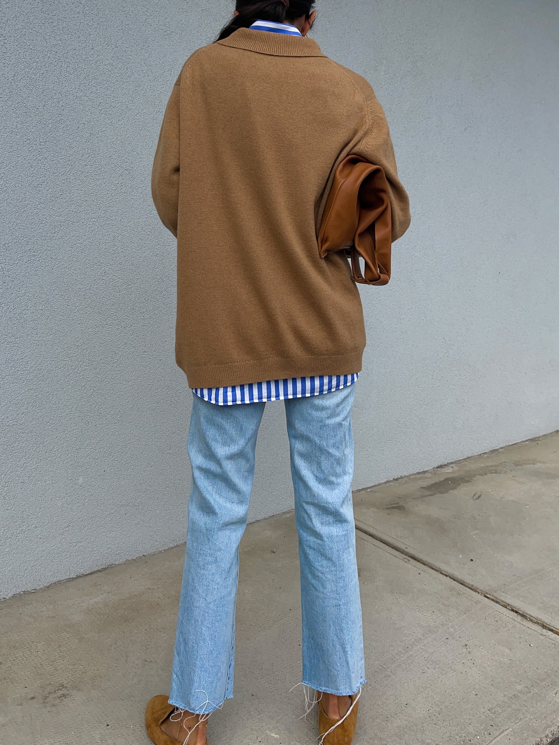 Granny’s camel cardigan