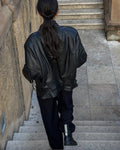 Nappa black bomber