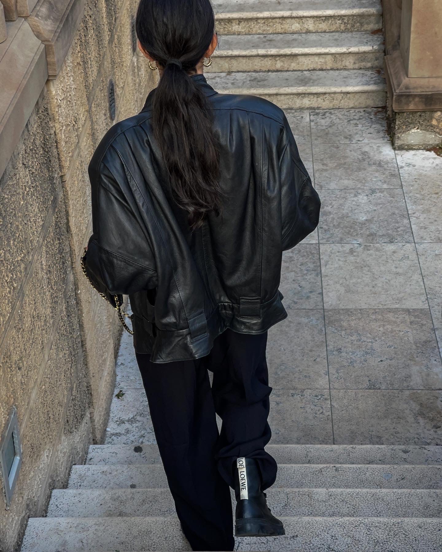 Nappa black bomber