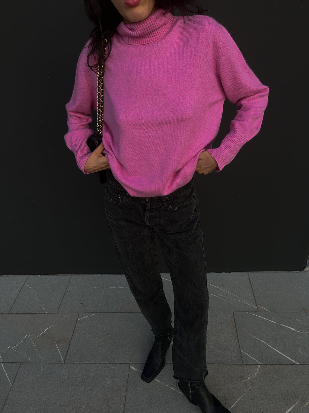 Pink silk n cashmere