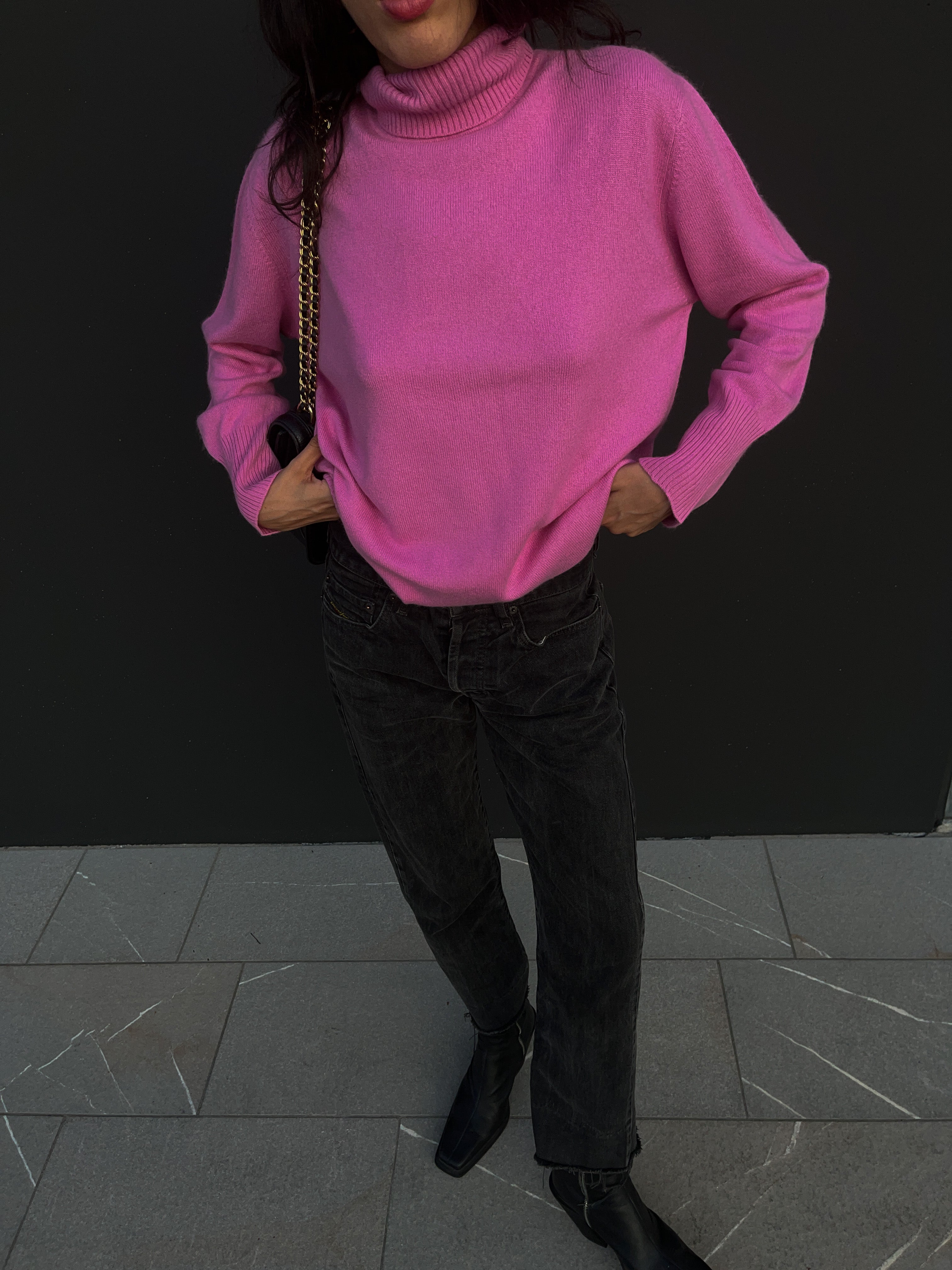 Pink silk n cashmere