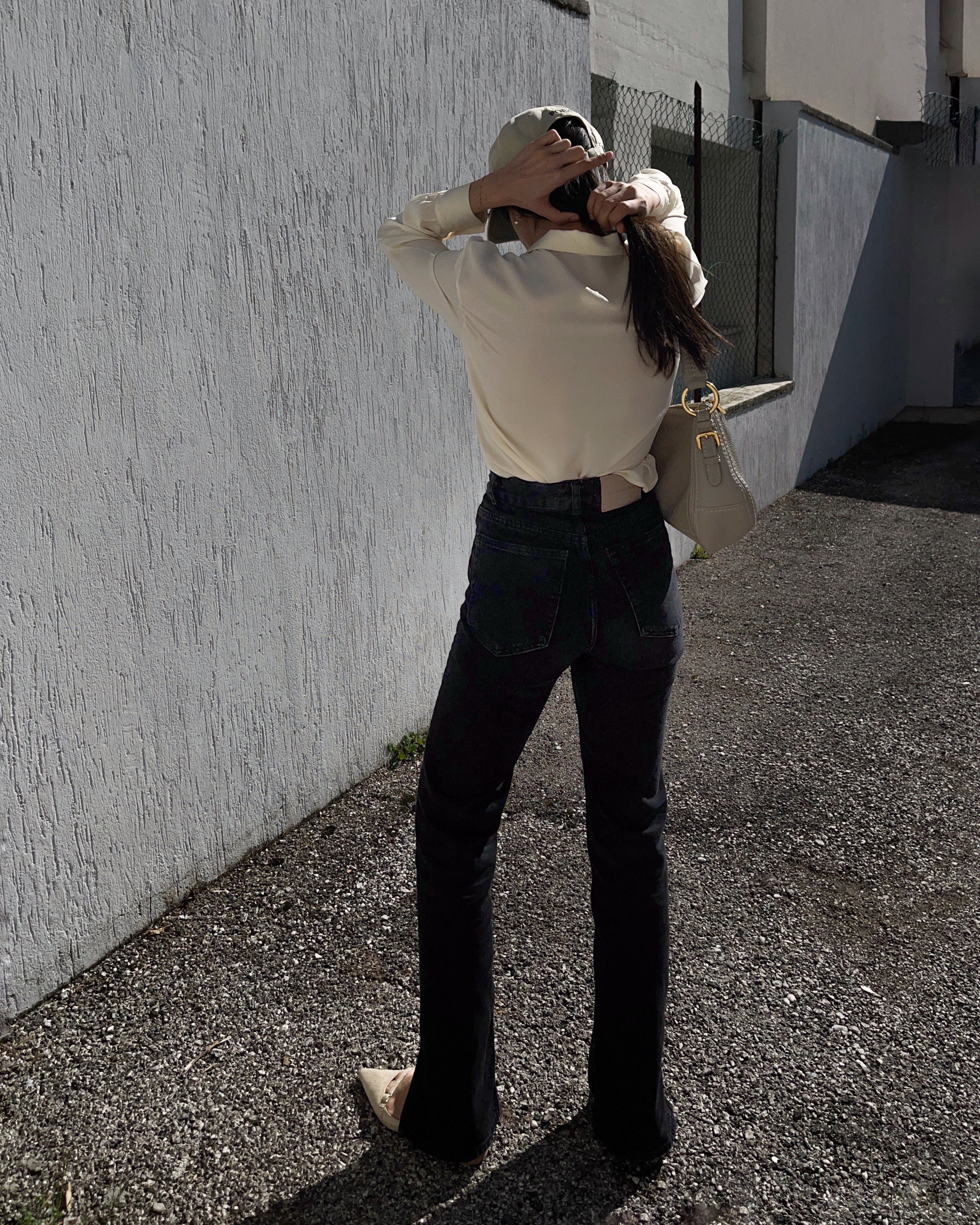 100% silk button down shirt