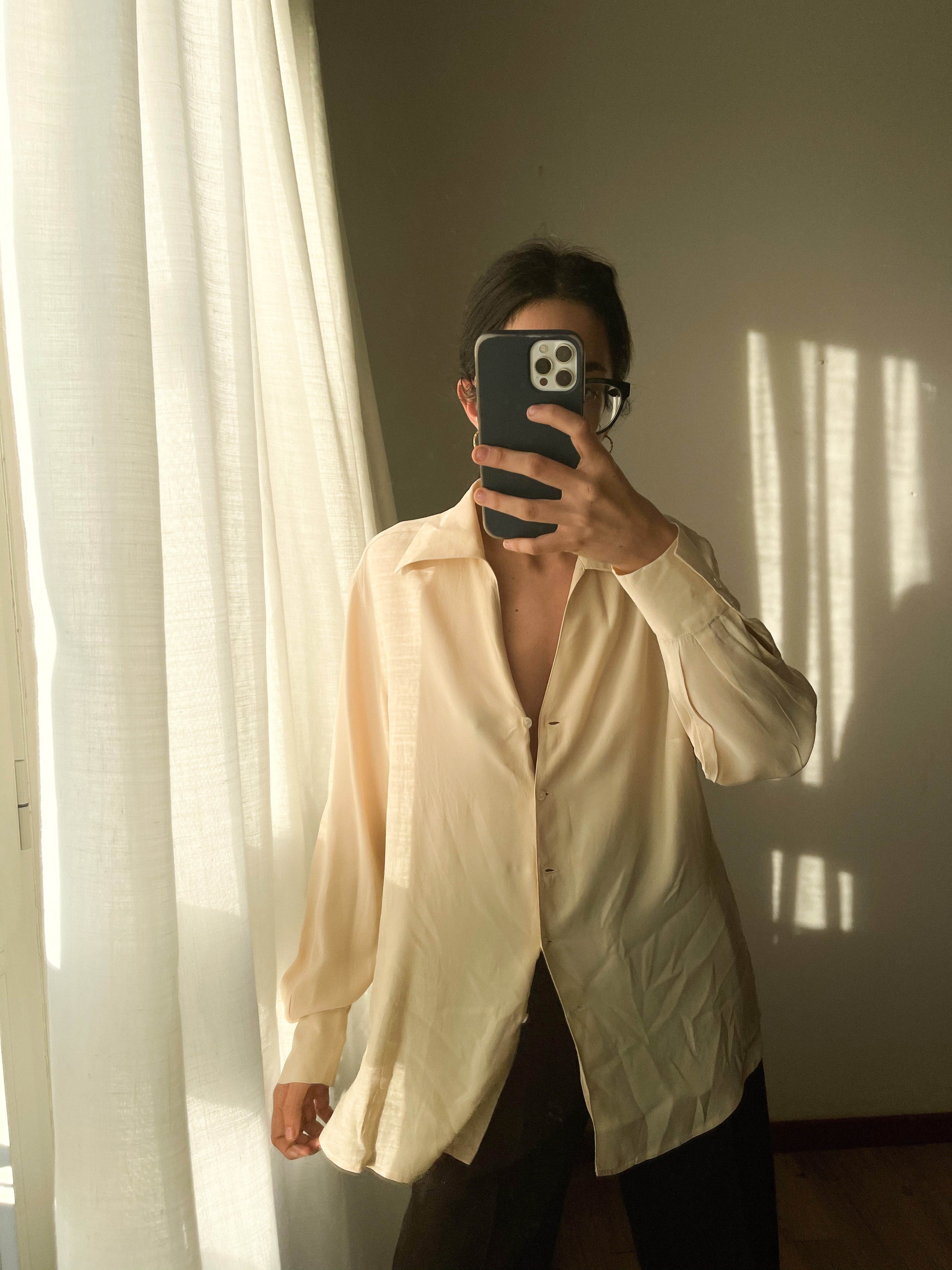 Silk blend shirt