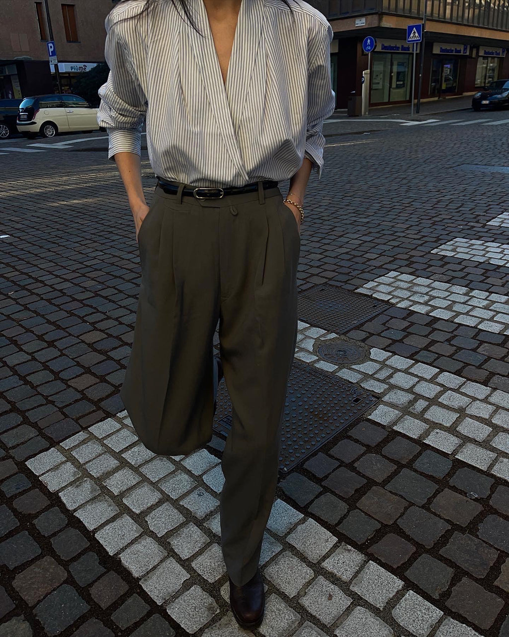 Grey trousers