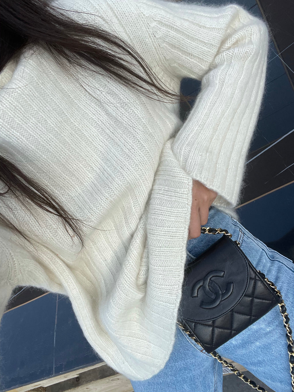 Angora blend sweater