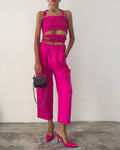 SPORTMAX fucsia pants
